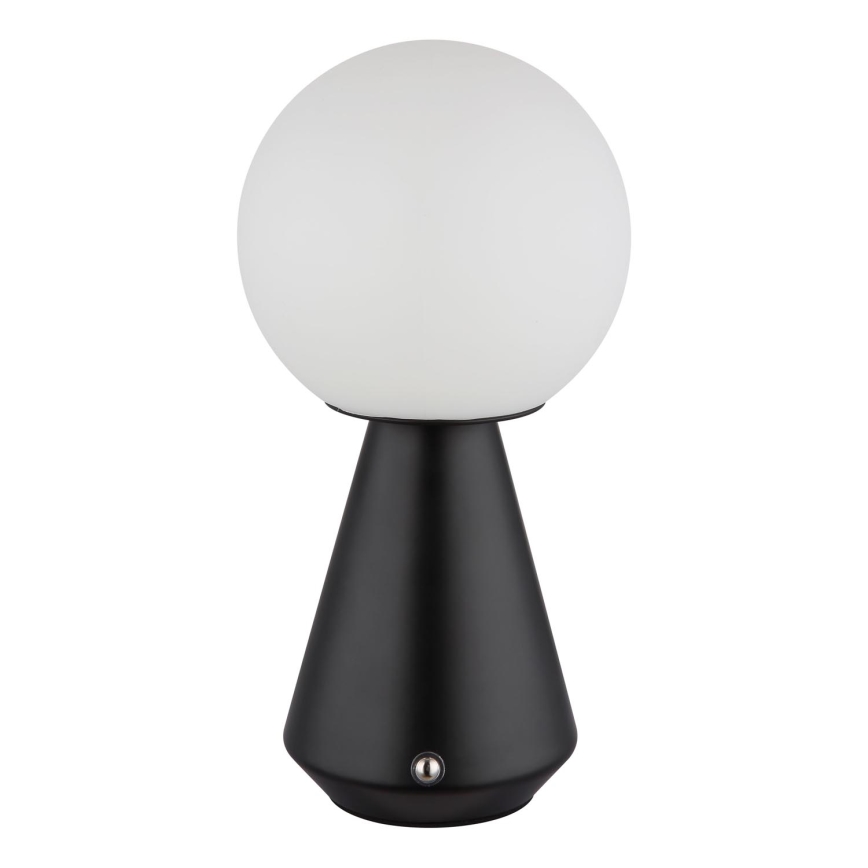 Globo - LED регулируема сензорна външна настолна лампа LED/1,5W/5V 3000/4500/6500K 1800 mAh IP41 черна