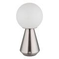 Globo - LED регулируема външна настолна лампа с докосване LED/1,5W/5V 3000/4500/6500K 1800 mAh IP41 мат хром