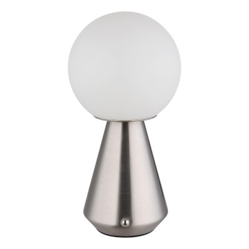 Globo - LED регулируема външна настолна лампа с докосване LED/1,5W/5V 3000/4500/6500K 1800 mAh IP41 мат хром