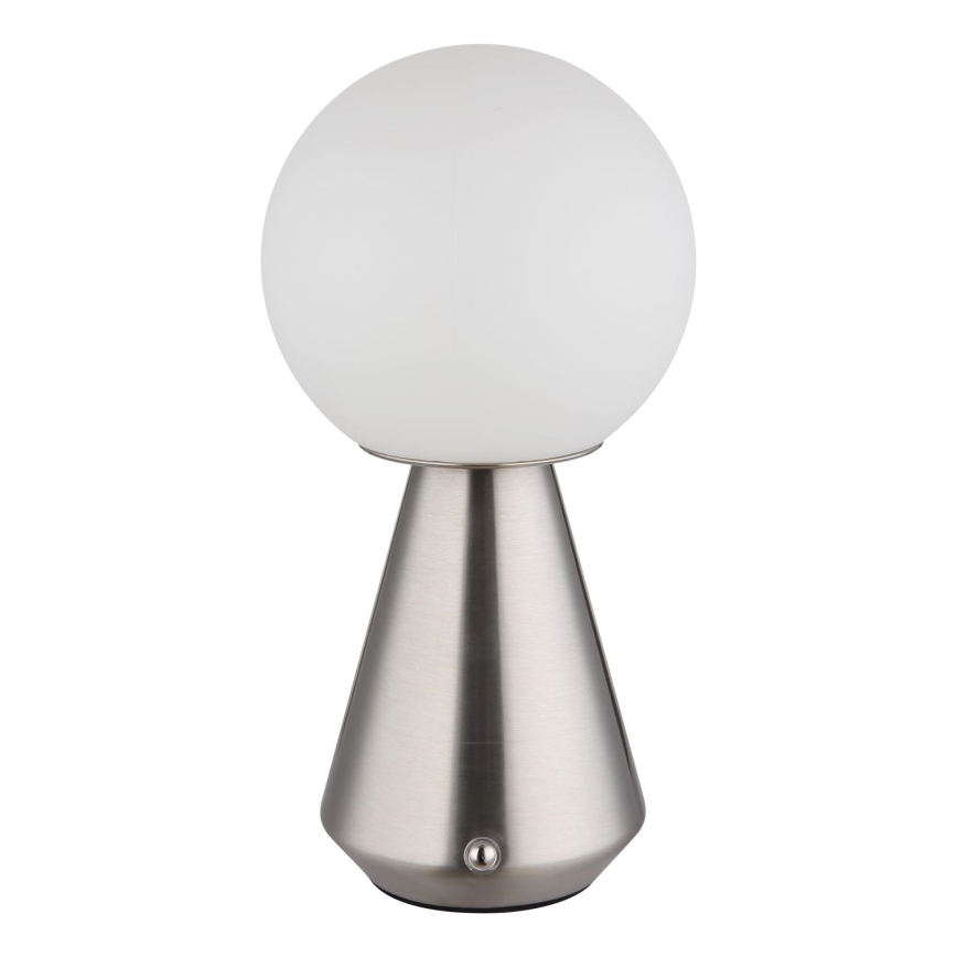 Globo - LED регулируема външна настолна лампа с докосване LED/1,5W/5V 3000/4500/6500K 1800 mAh IP41 мат хром