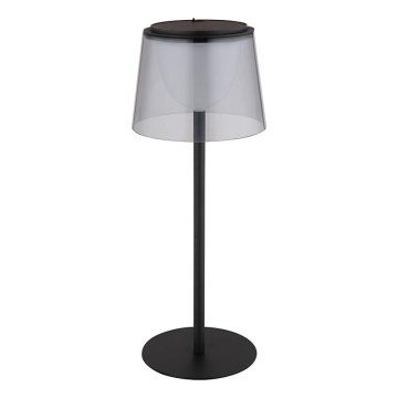 Globo - LED регулируема външна настолна лампа с докосване LED/1,8W/5V IP44 1800 mAh черна/димчена