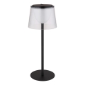 Globo - LED регулируема външна настолна лампа с докосване LED/1,8W/5V IP44 1800 mAh черна/прозрачна
