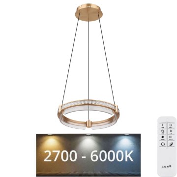 Globo - LED регулируема кристална полилей на кабел LED/36W/230V 2700K-6000K + дистанционно управление