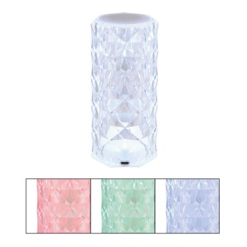 Globo - LED RGB Акумулаторна настолна сензорна лампа LED/0,6W/3,7V 500mAh