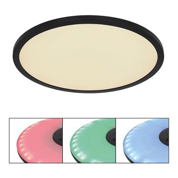 Globo - LED RGB Димируем плафон за баня LED/21W/230V 3000-6000K + дистанционно управление IP44 черен