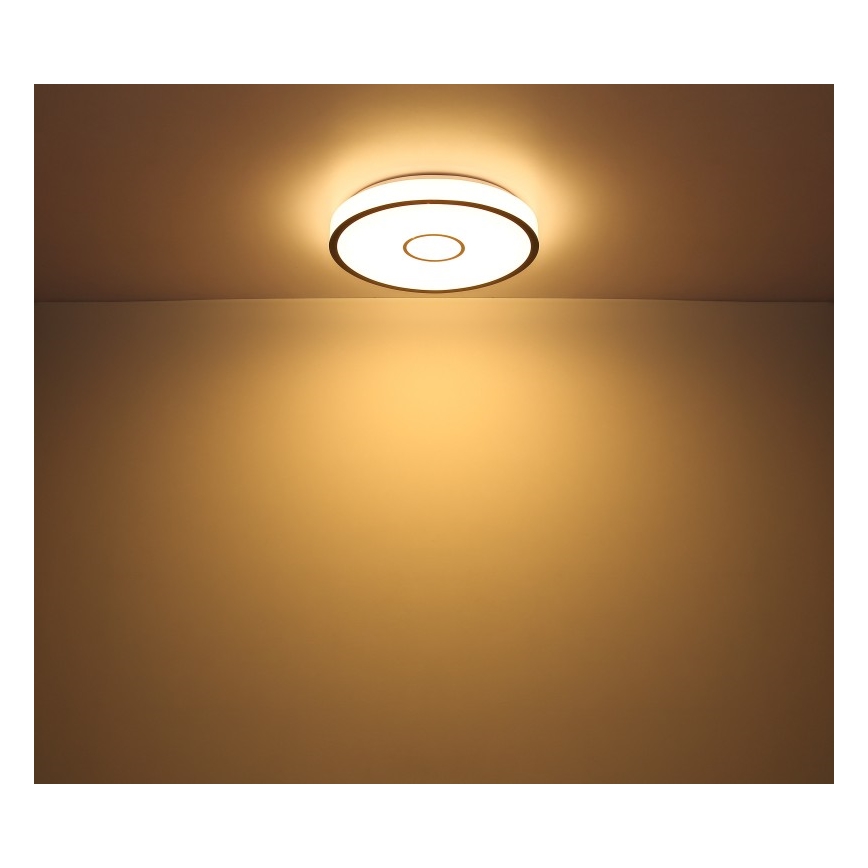 Globo - LED RGB Димируем плафон за баня LED/30W/230V IP44 Wi-Fi Tuya + дистанционно управление