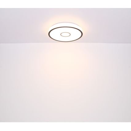 Globo - LED RGB Димируем плафон за баня LED/30W/230V IP44 Wi-Fi Tuya + дистанционно управление
