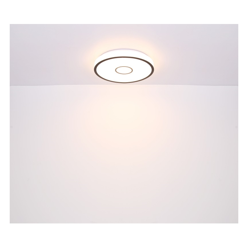 Globo - LED RGB Димируем плафон за баня LED/30W/230V IP44 Wi-Fi Tuya + дистанционно управление