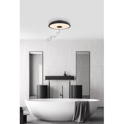 Globo - LED RGBW Димируема лампа за баня с високоговорител LED/18W/230V 3000-6500K IP44 + дистанционно управление