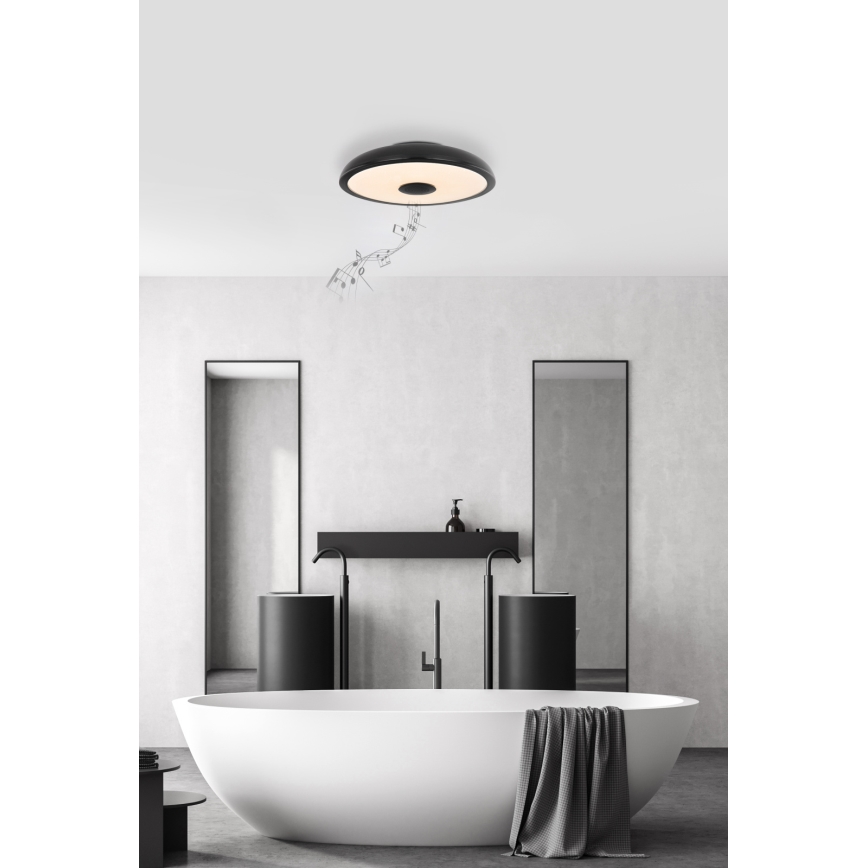 Globo - LED RGBW Димируема лампа за баня с високоговорител LED/18W/230V 3000-6500K IP44 + дистанционно управление