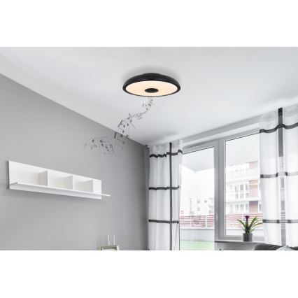 Globo - LED RGBW Димируема лампа за баня с високоговорител LED/18W/230V 3000-6500K IP44 + дистанционно управление