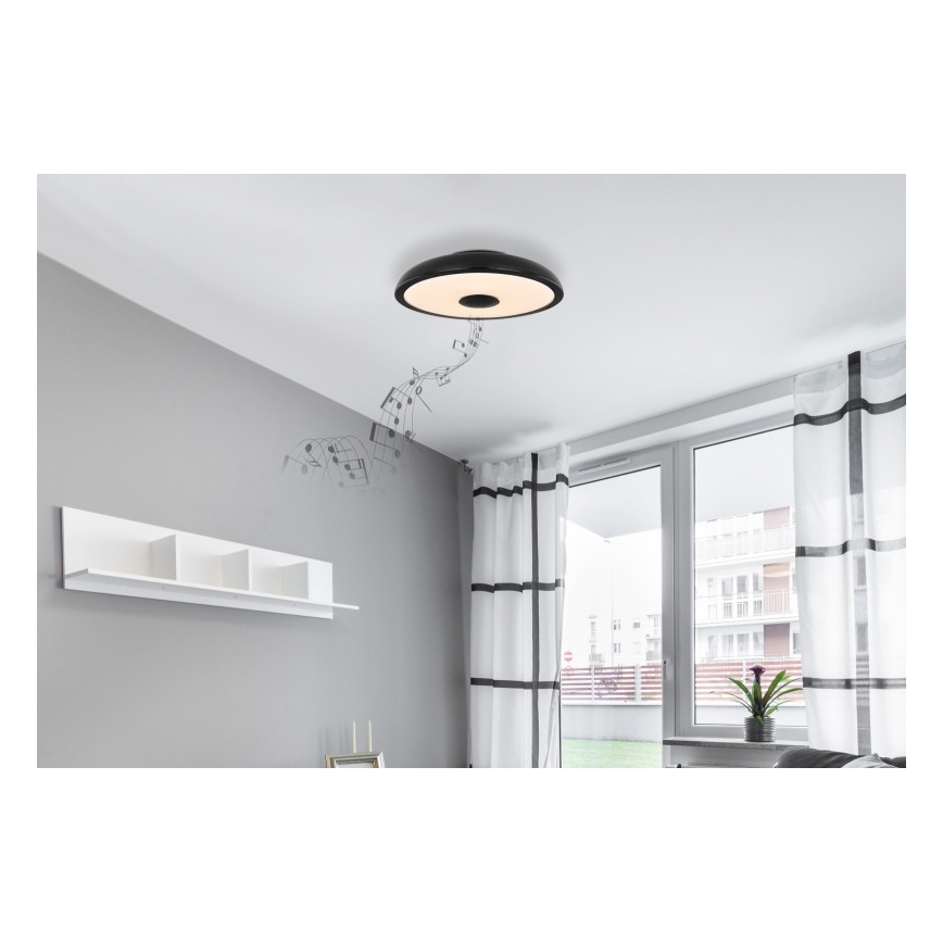 Globo - LED RGBW Димируема лампа за баня с високоговорител LED/18W/230V 3000-6500K IP44 + дистанционно управление