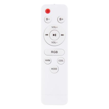Globo - LED RGBW Димируема лампа за баня с високоговорител LED/18W/230V 3000-6500K IP44 + дистанционно управление