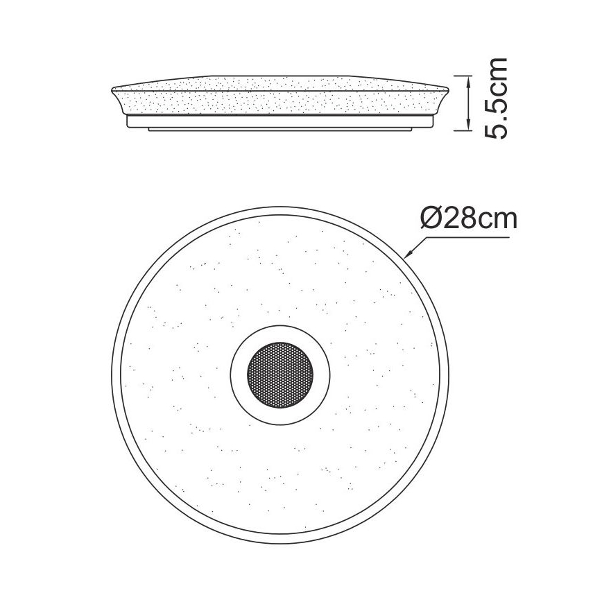 Globo - LED RGBW Димируема лампа за баня с високоговорител LED/18W/230V 3000-6500K IP44 + дистанционно управление
