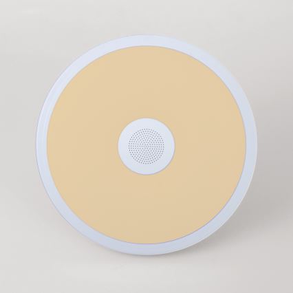 Globo - LED RGBW Димируема лампа за баня с високоговорител LED/18W/230V 3000-6500K IP44 + дистанционно управление