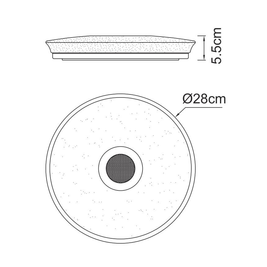 Globo - LED RGBW Димируема лампа за баня с високоговорител LED/18W/230V 3000-6500K IP44 + дистанционно управление
