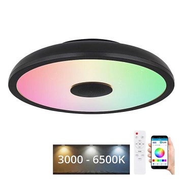 Globo - LED RGBW Димируема лампа за баня с високоговорител LED/18W/230V IP44 + дистанционно управление