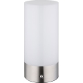 Globo - LED RGBW Димируема сензорна екстериорна настолна лампа LED/1,8W/5V 1500 mAh матов хром