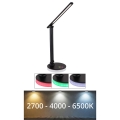 Globo - LED RGBW регулируема настолна лампа с докосване LED/5W/230V + LED/2W 2700K/4000K/6500K черна