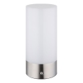 Globo - LED RGBW регулируема сензорна външна настолна лампа LED/1,8W/5V 1500 mAh IP44 мат хром