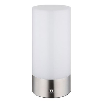 Globo - LED RGBW регулируема сензорна външна настолна лампа LED/1,8W/5V 1500 mAh IP44 мат хром