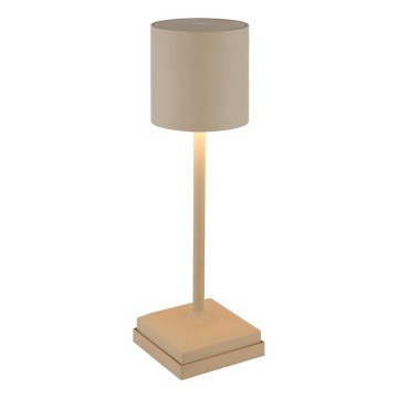Globo - LED Сензорна зареждаема настолна лампа с регулируема яркост LED/1,5W/5V 2200 mAh бежова