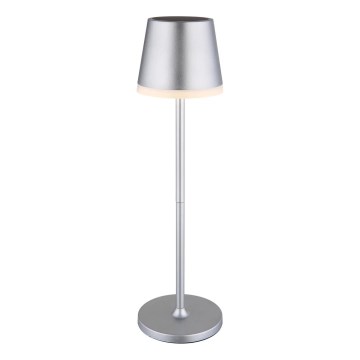 Globo - LED Соларна лампа LED/0,6W/3V 3000K IP44 матов хром