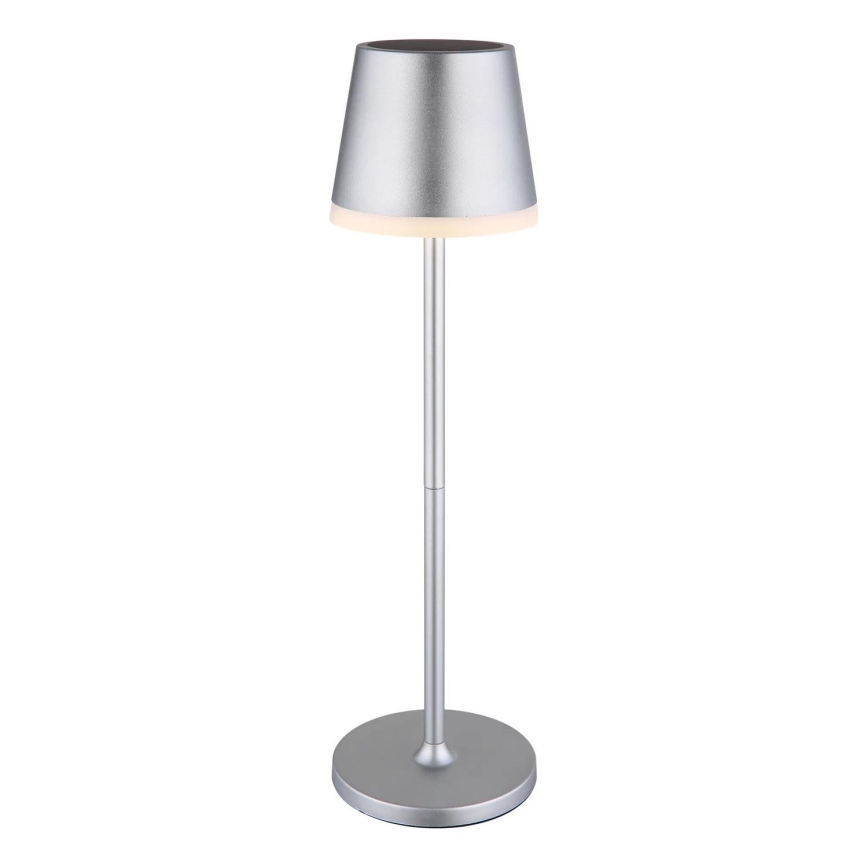 Globo - LED Соларна лампа LED/0,6W/3V 3000K IP44 матов хром
