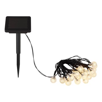 Globo - LED Соларна верига 20xLED/0,06W/3,2V 285 см IP44