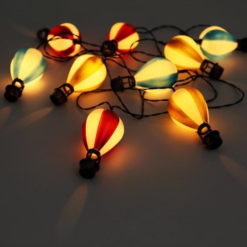 Globo - LED Соларна верига 9xLED/0,06W/3V 390 см IP44