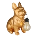 Globo - LED соларно осветително тяло LED/3V IP44 300 mAh златисто куче
