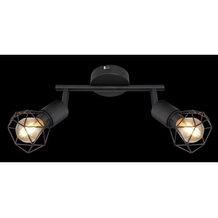 Globo - LED Спот 2xE14/6W/230V черен