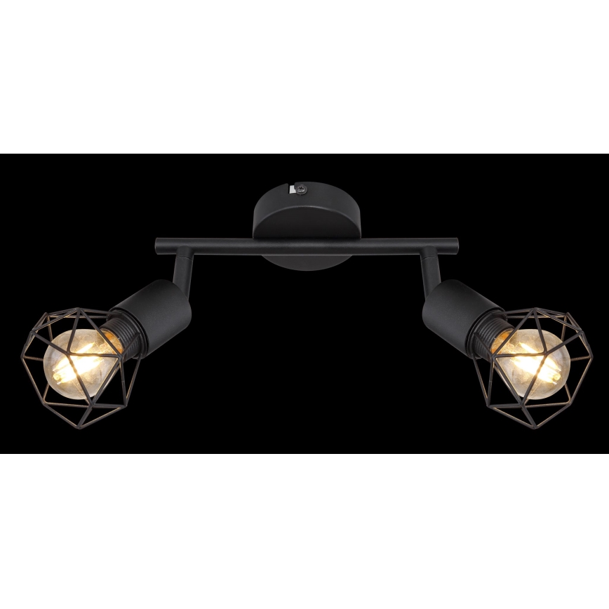 Globo - LED Спот 2xE14/6W/230V черен