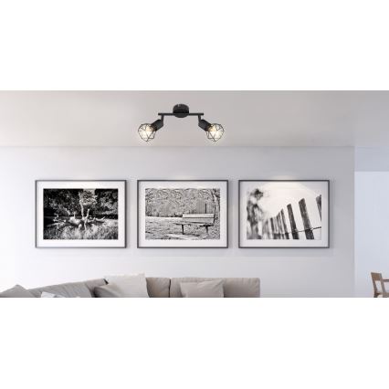 Globo - LED Спот 2xE14/6W/230V черен