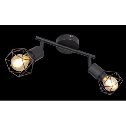 Globo - LED Спот 2xE14/6W/230V черен