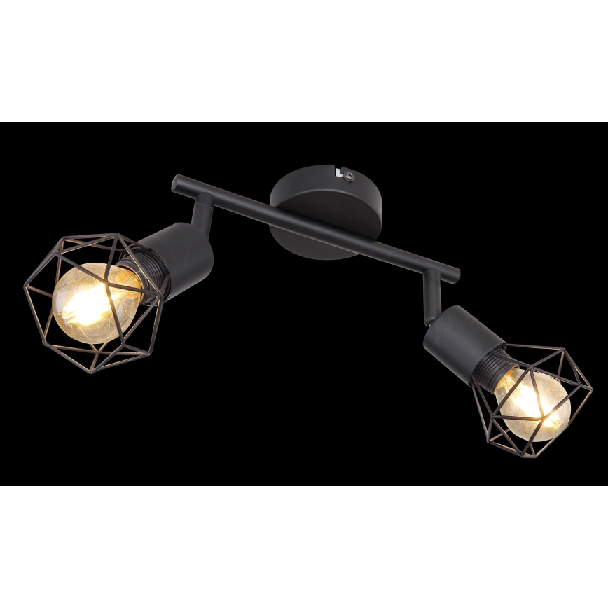 Globo - LED Спот 2xE14/6W/230V черен