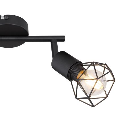 Globo - LED Спот 2xE14/6W/230V черен