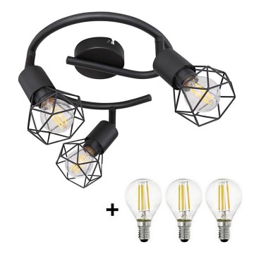 Globo - LED Спот XARA 3xE14/5W/230V черен
