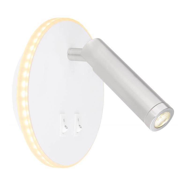 Globo - LED Стенен спот LED/6W + LED/1W/230V