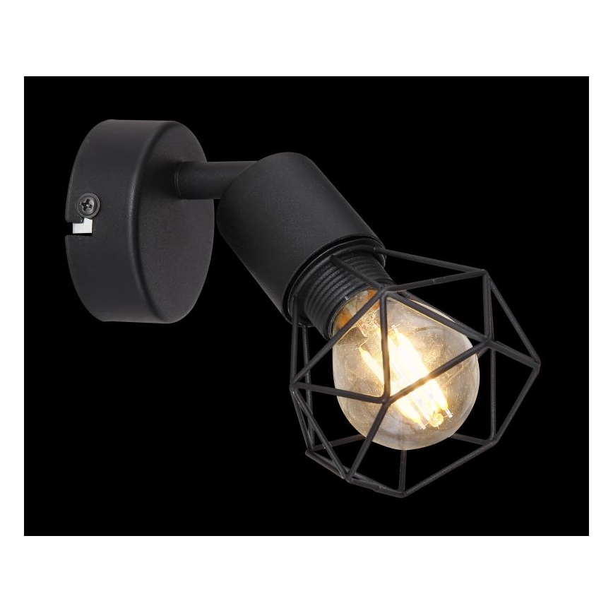 Globo - LED Стенен спот 1xE14/6W/230V черен