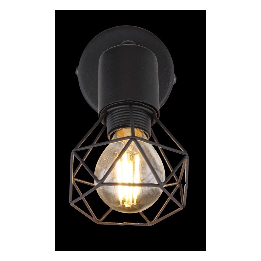 Globo - LED Стенен спот 1xE14/6W/230V черен