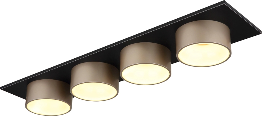 Globo - LED таванен плафон LED/40W/230V 3000K 86x20 см бежов