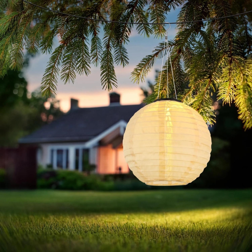 Globo - LED Висяща соларна лампа LED/0,5W/3V IP44 300 mAh бежов