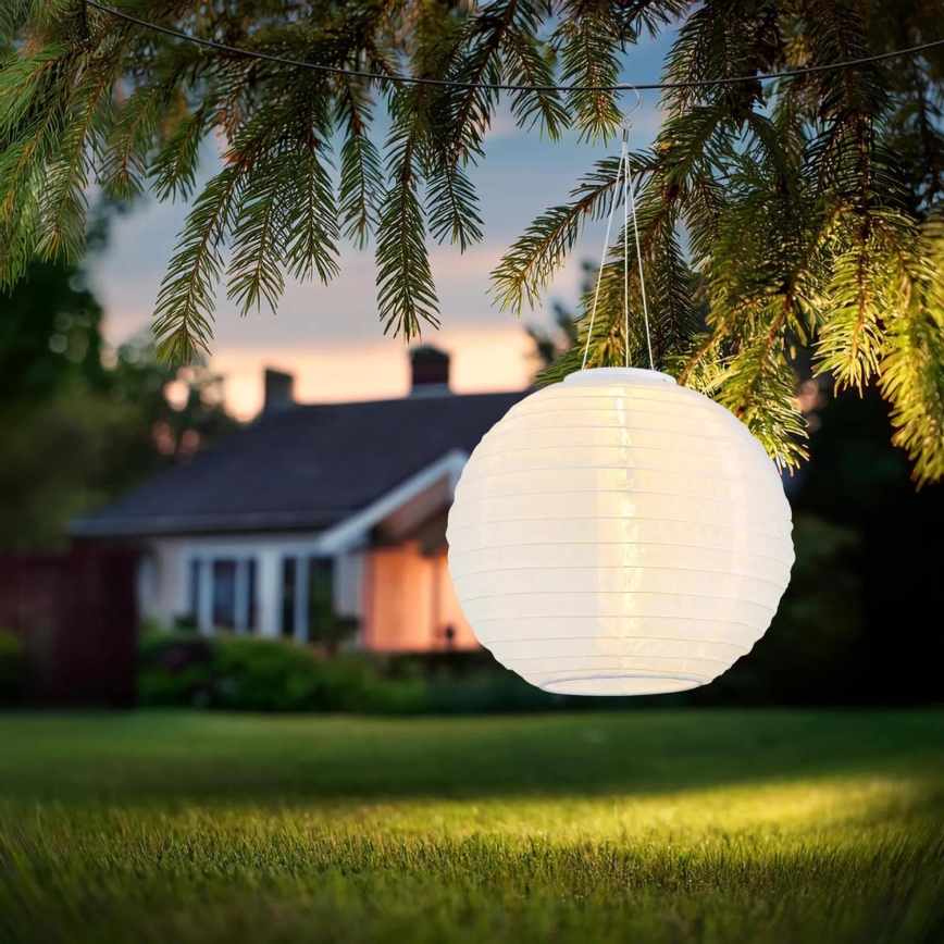 Globo - LED Висяща соларна лампа LED/0,5W/3V IP44 бял 300 mAh