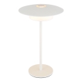 Globo - LED Външна презареждаща се настолна лампа с докосване LED/3W/3,7V 1800/2700/3000K IP44 1800 mAh бяла