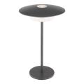 Globo - LED Външна презареждаща се настолна лампа с докосване LED/3W/3,7V 1800/2700/3000K IP44 1800 mAh сива