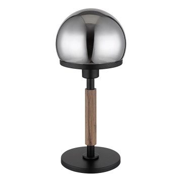Globo - Настолна лампа 1xE27/40W/230V черен/кафяв