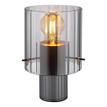 Globo - Настолна лампа 1xE27/40W/230V Ø 14 см сив