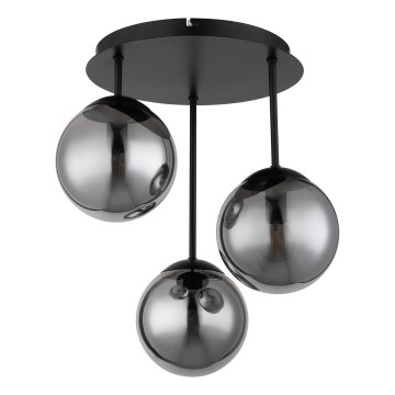Globo - Накладен полилей 3xE14/25W/230V черен
