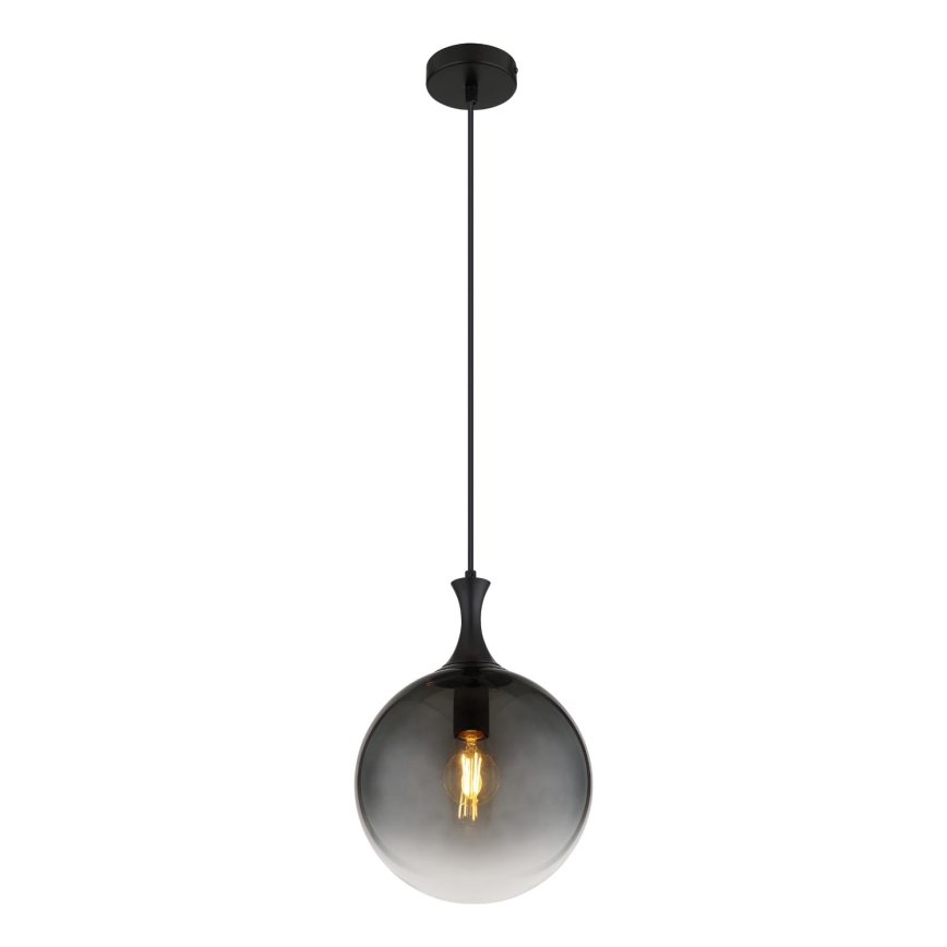 Globo - Пендел 1xE27/10W/230V Ø 25 см черен